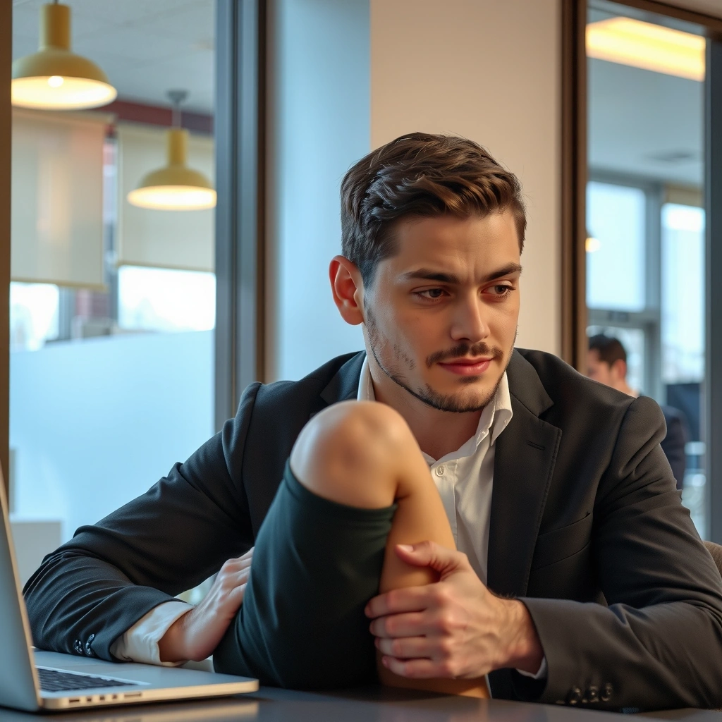 Umorna osoba koja sedi